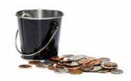 Bucket of money